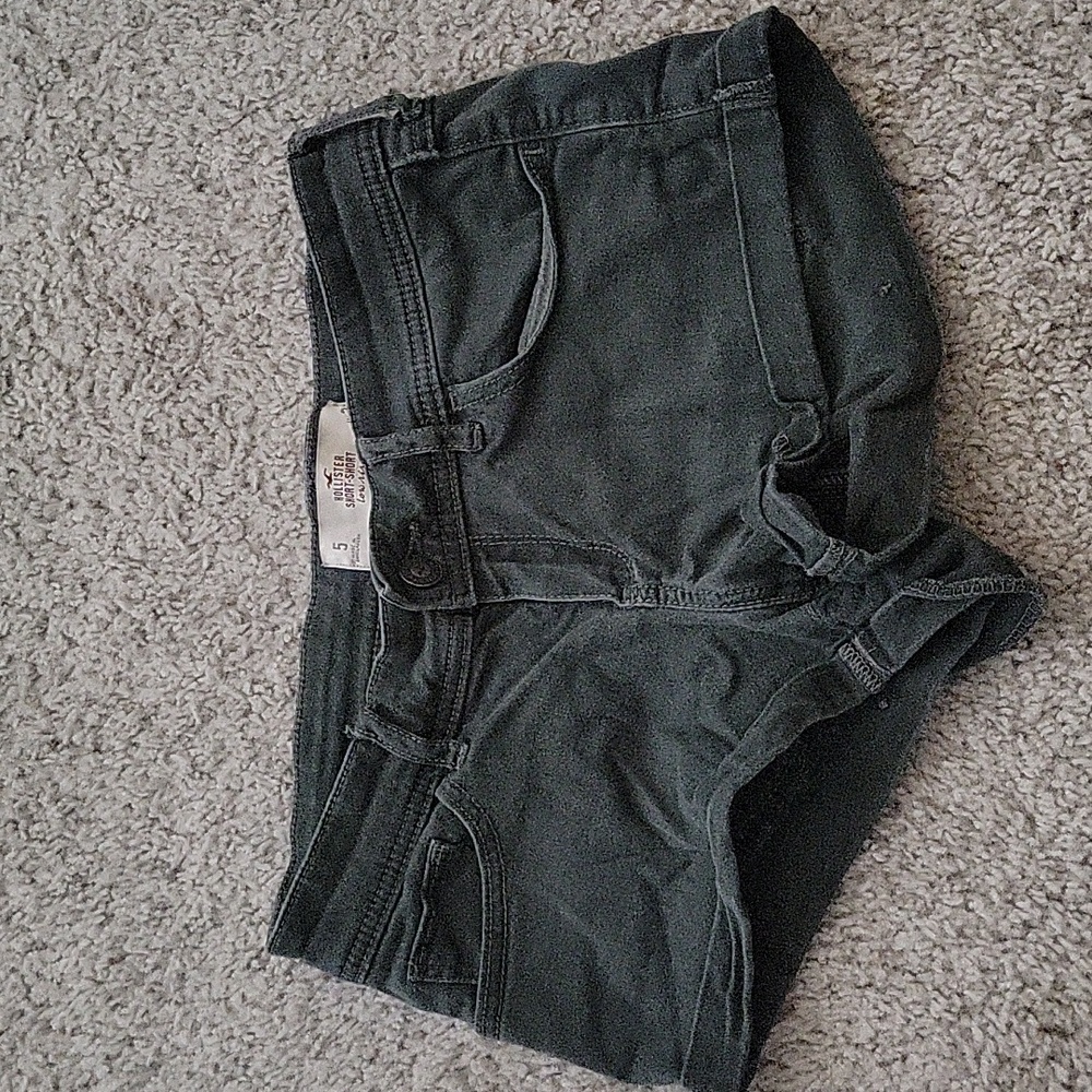 Green hollister shorts